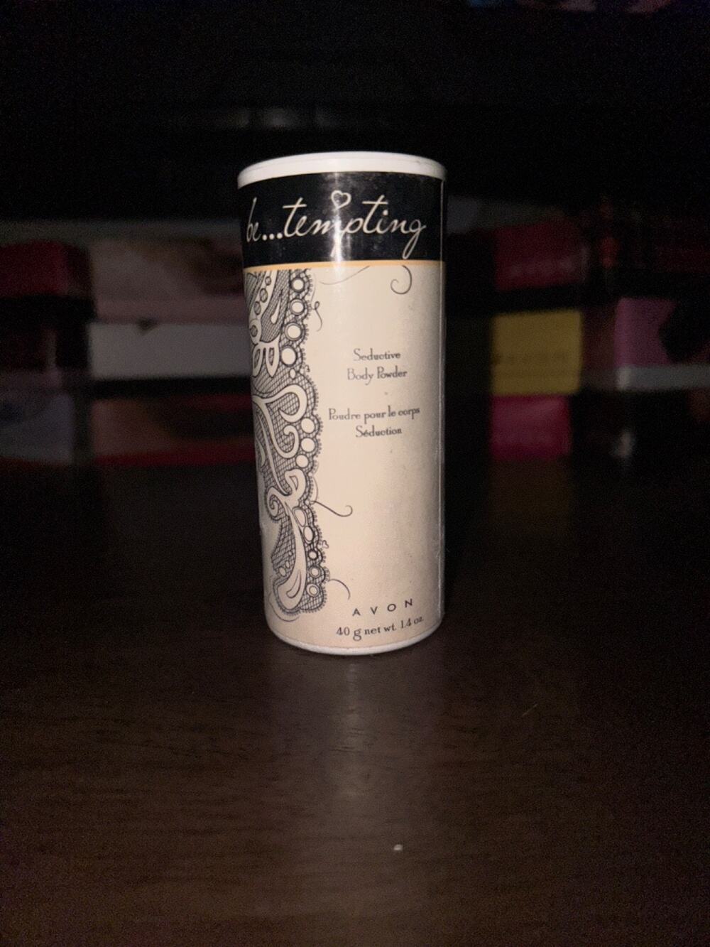 Avon be….tempting seductive body powder